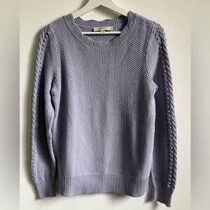 LOFT Textured Lilac Sweater